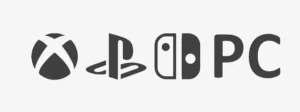 Logo menu xbox ps switch black grey